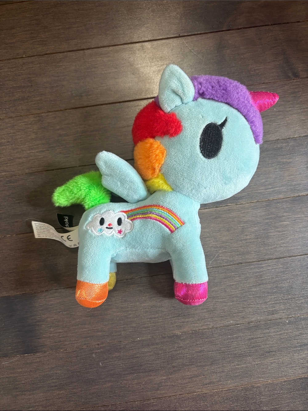 TokiDoki Aurora Rainbow Unicorn Plush